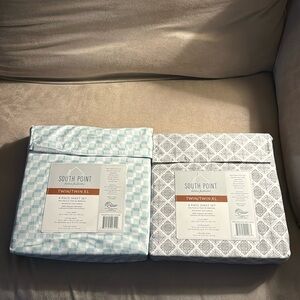 South Point Home Fashions Microfiber (2) 4-piece Sheet Set Twin/Twin XL